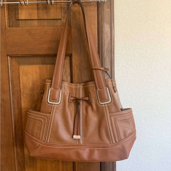 Tignanello Tan and Brown Shoulder Bag - Picture 1 of 2
